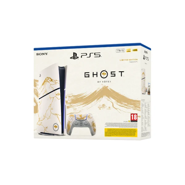 PS5 Slim Blu-Ray - Ghost of Yotei Gold Limited Edition Bundle