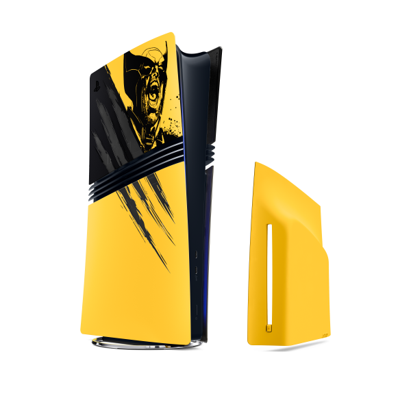 PlayStation 5 Pro Console Covers – Marvel’s Wolverine Battle Yellow Limited Edition