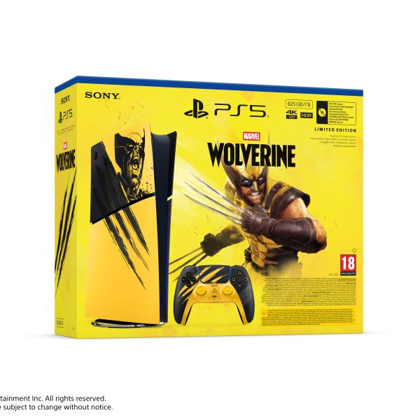PlayStation 5 Digital Edition – Marvel’s Wolverine Battle Yellow Limited Edition Bundle